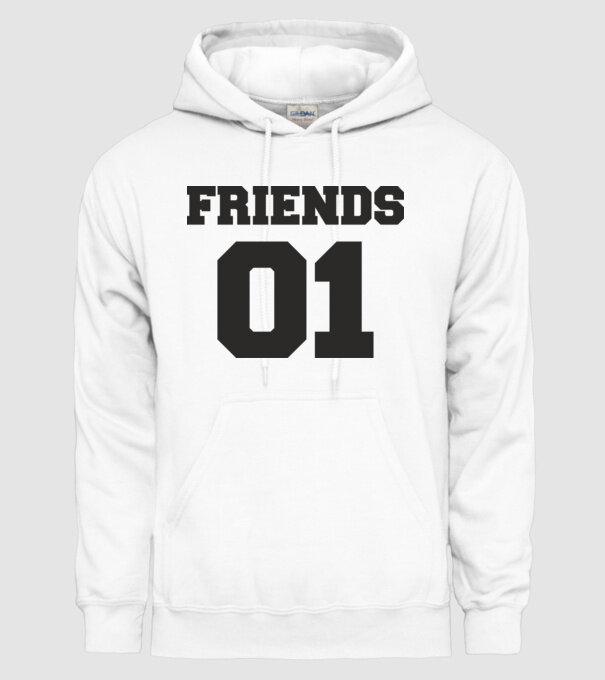 Friends 01 model alb pe tricou