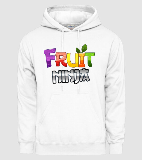 Fruit Ninja model alb pe tricou