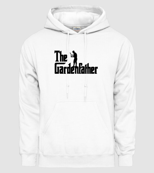 The Gardenfather model alb pe tricou