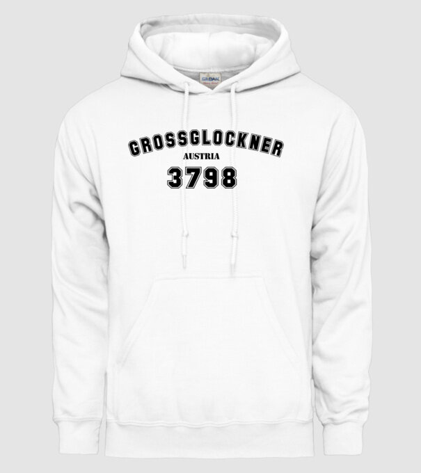 Grossglockner model alb pe tricou
