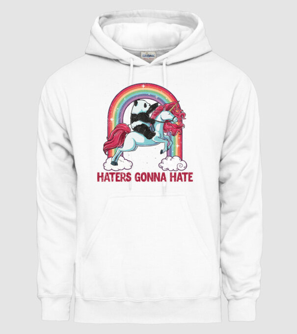 HATERS GONNA HATE model alb pe tricou