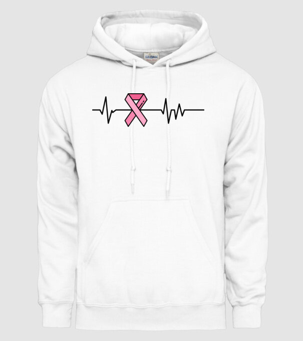 Heartbeat faith model alb pe tricou