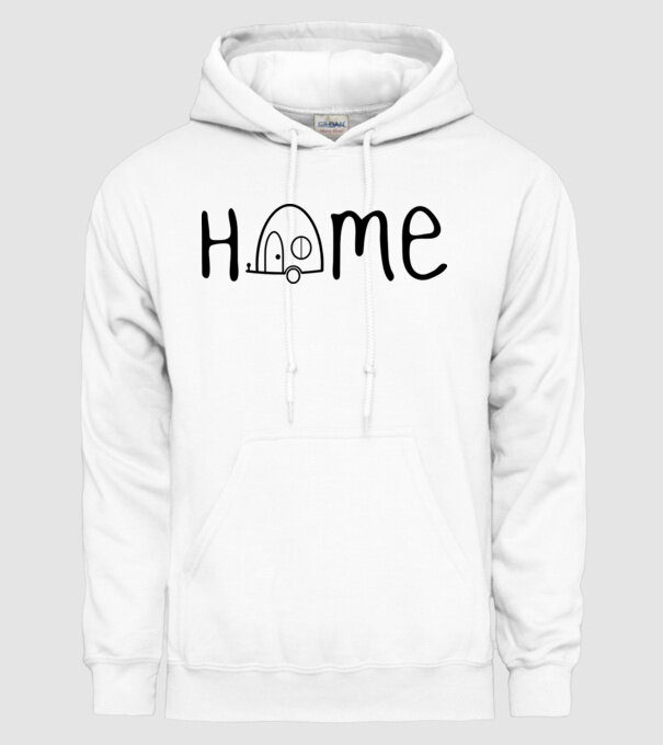 Home model alb pe tricou
