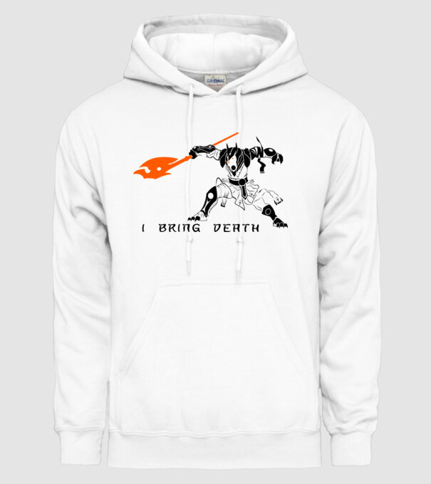 I bring death model alb pe tricou