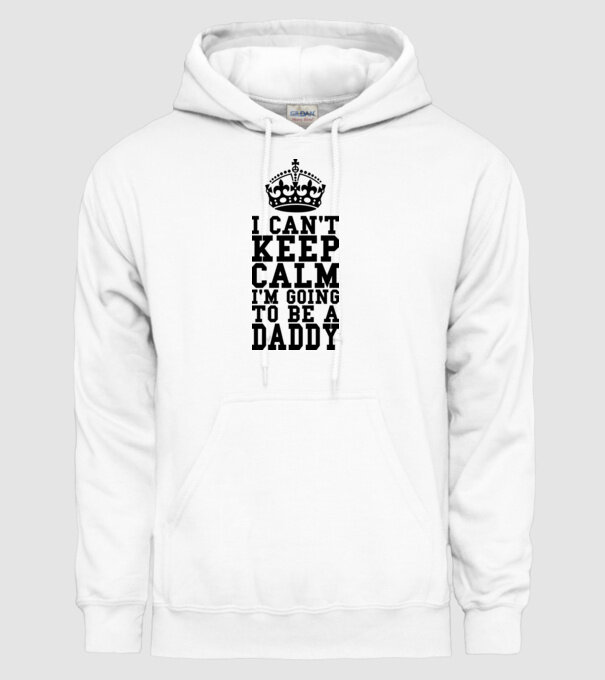 'I can''t keep calm, I''m going to be a daddy' model alb pe tricou