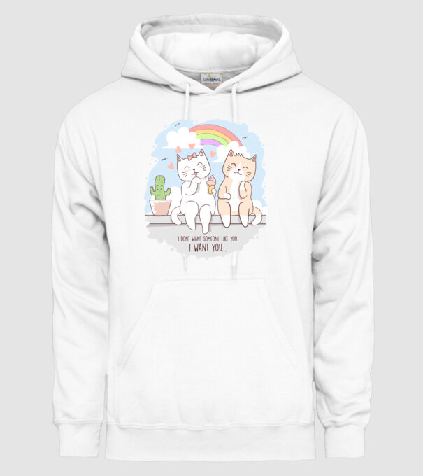 i dont want someone like you model alb pe tricou