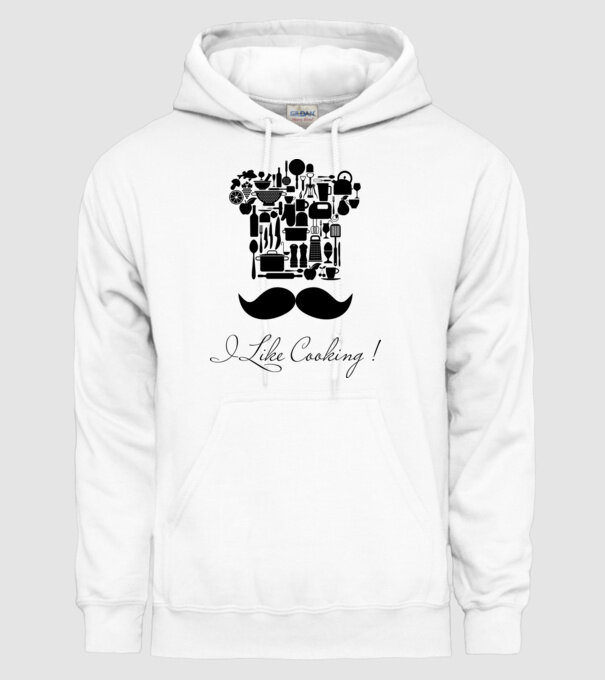 I like cooking! model alb pe tricou