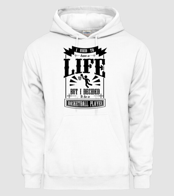 I used to have a life BACHETBALIST model alb pe tricou