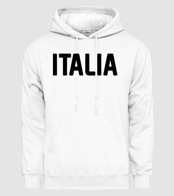 Italia model alb pe tricou