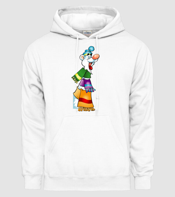 urs polar model alb pe tricou