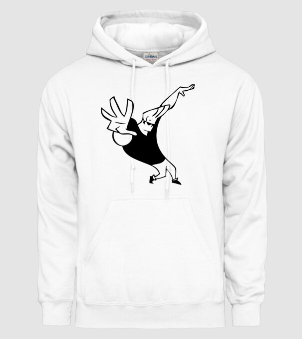 model alb pe tricou