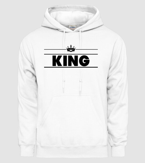 King model alb pe tricou