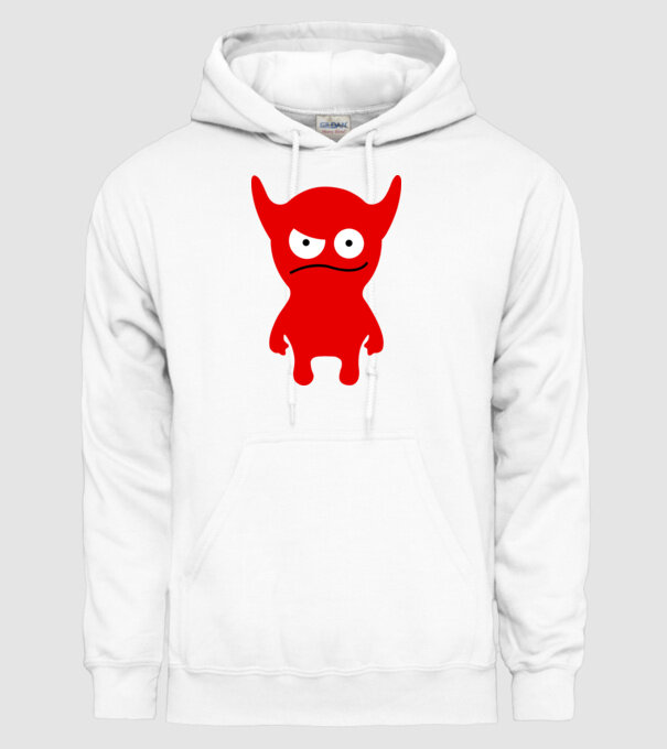 micul diavol model alb pe tricou