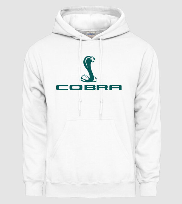 Cobra model alb pe tricou