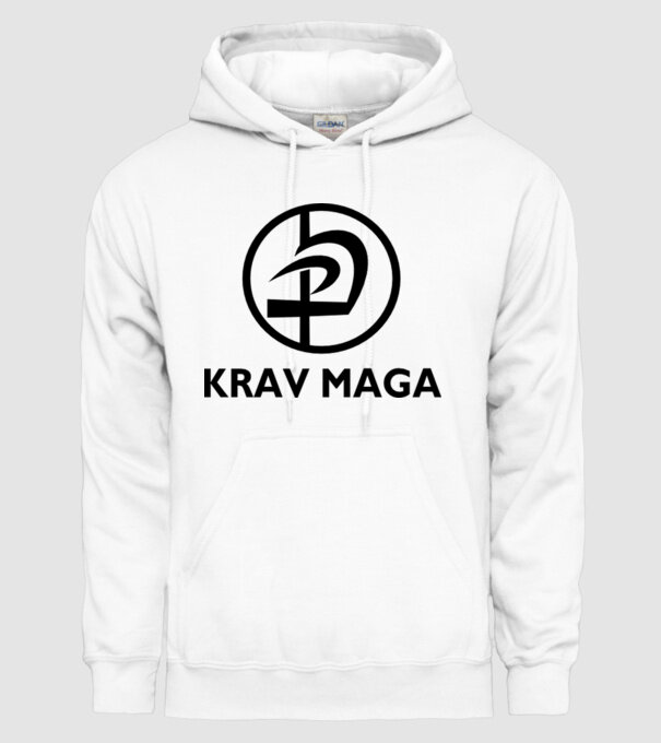 Kravmaga model alb pe tricou