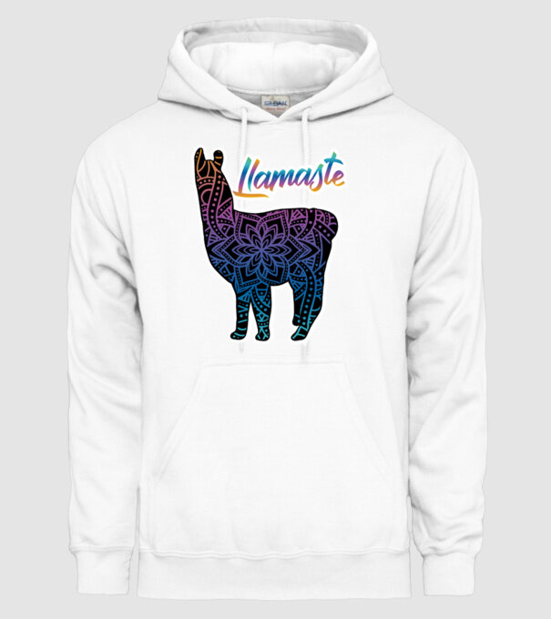 Lamaste color2 model alb pe tricou