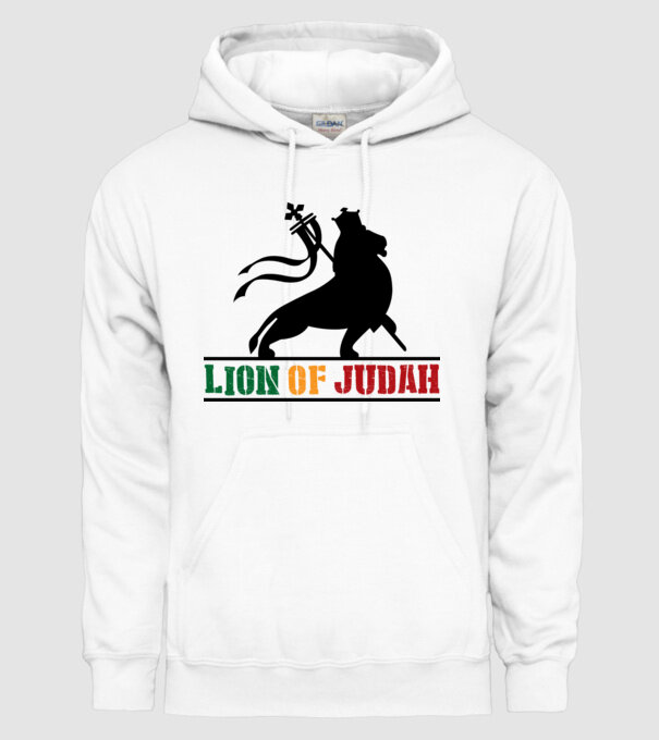 Lion Of Judah model alb pe tricou