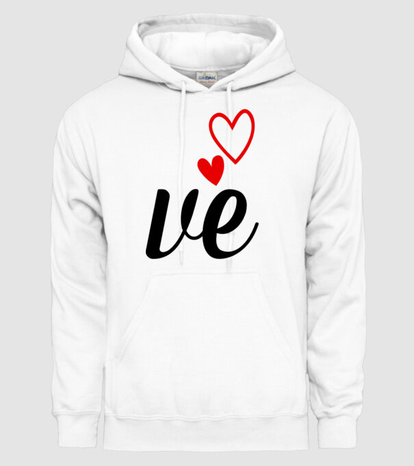 Cuplu LOVE model alb pe tricou
