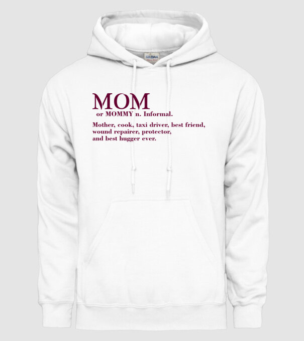 Mom definition model alb pe tricou