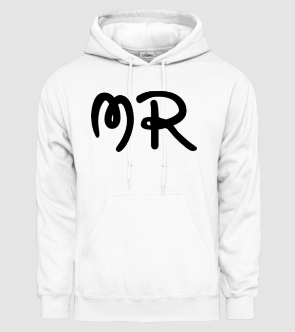 Mr model alb pe tricou