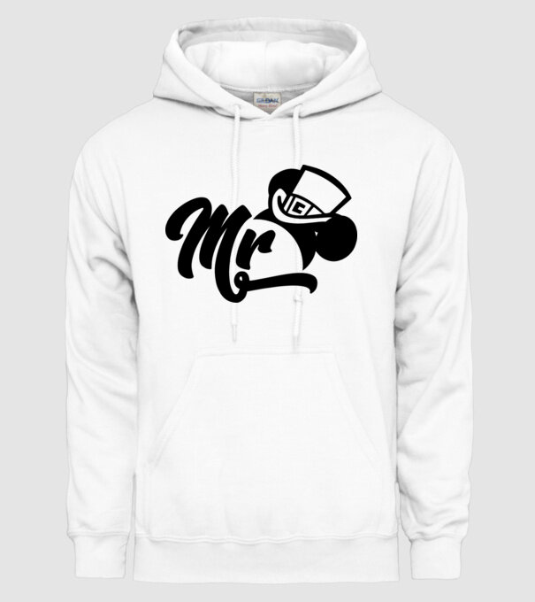 Mr Mouse model alb pe tricou