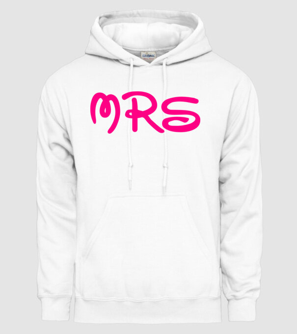 Mrs model alb pe tricou