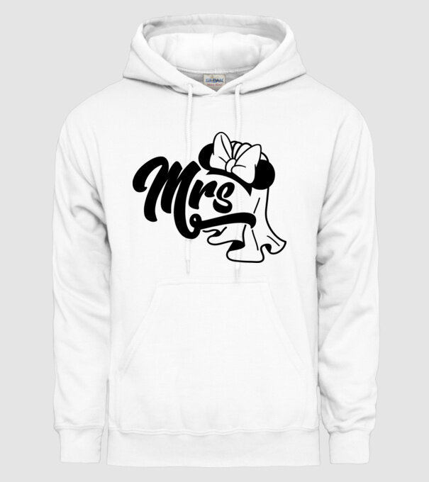 Mrs Mouse model alb pe tricou
