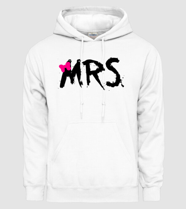 Mrs. model alb pe tricou