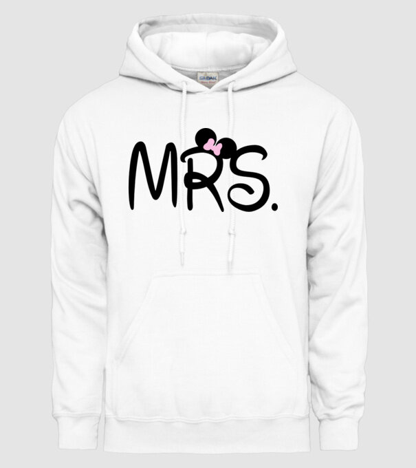 Mrs. model alb pe tricou