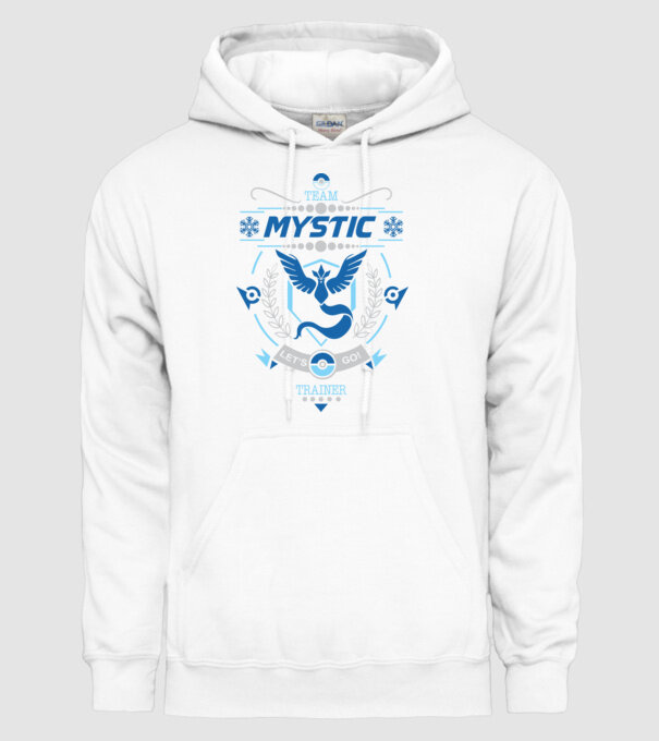 Mystic team model alb pe tricou