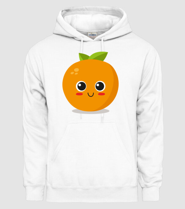 Portocală model alb pe tricou