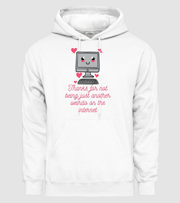 Not another weirdo model alb pe tricou