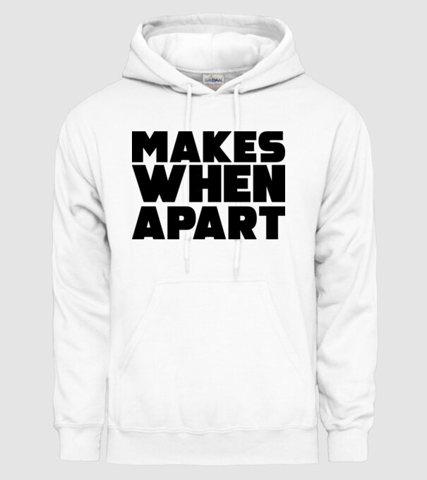 Cuplu Nothing makes sense... model alb pe tricou