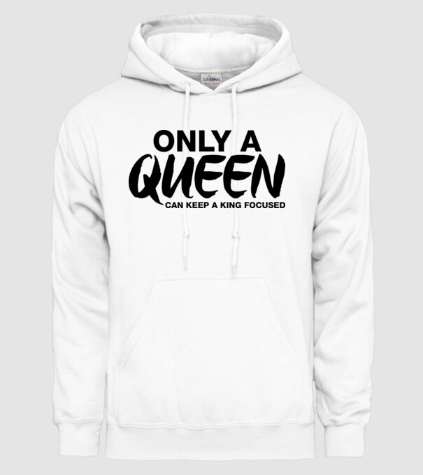 Only a Queen model alb pe tricou
