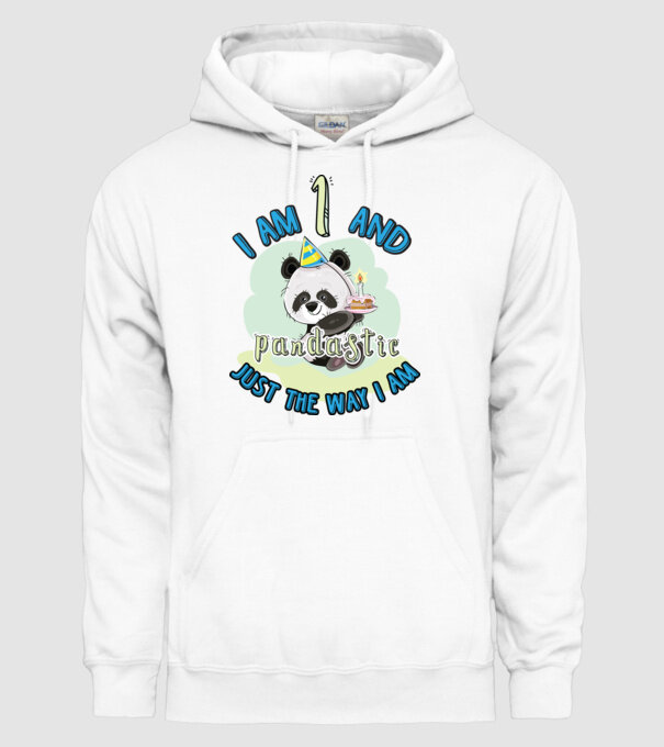 PANDASTIC 1 model alb pe tricou