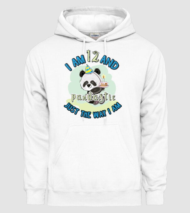 PANDASTIC 12 model alb pe tricou