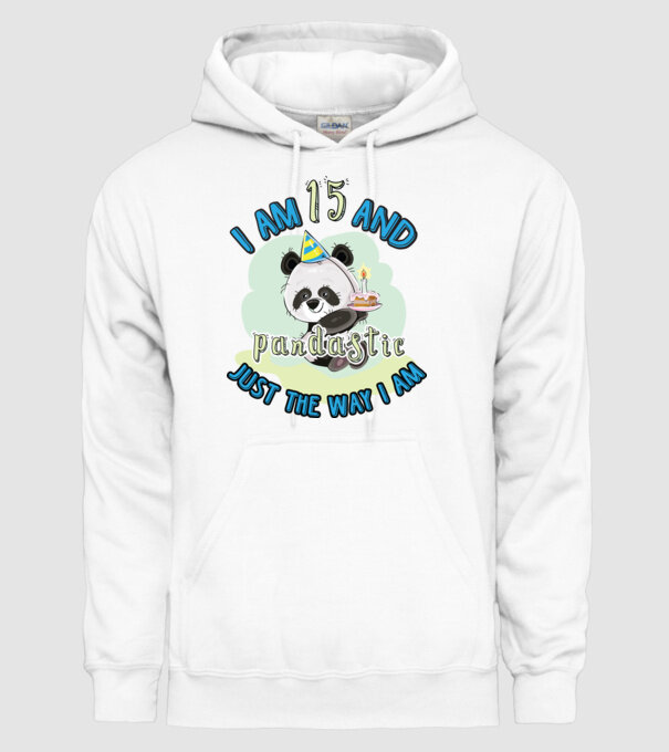 PANDASTIC 15 model alb pe tricou