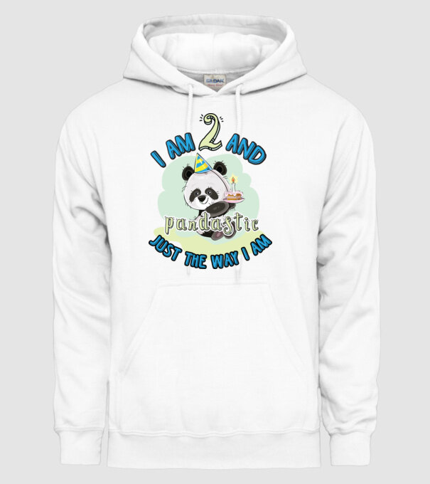 PANDASTIC 2 model alb pe tricou