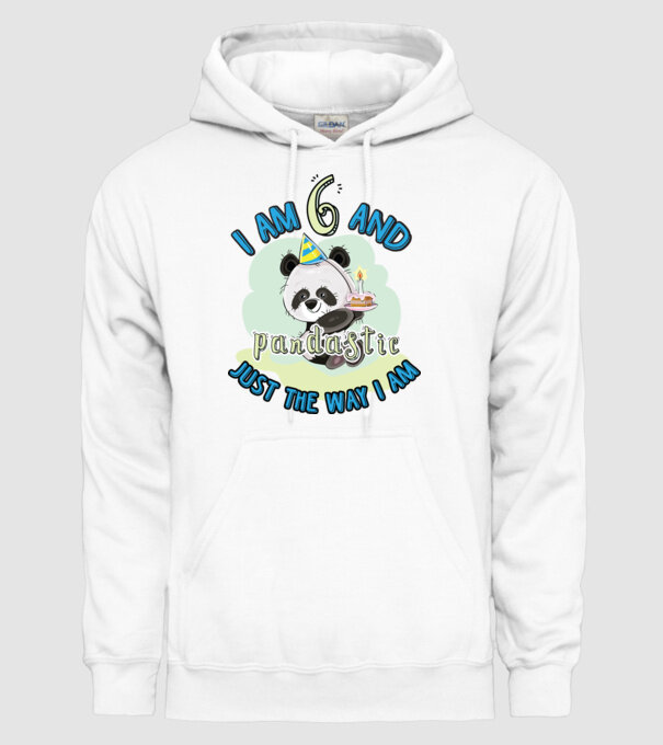 PANDASTIC 6 model alb pe tricou