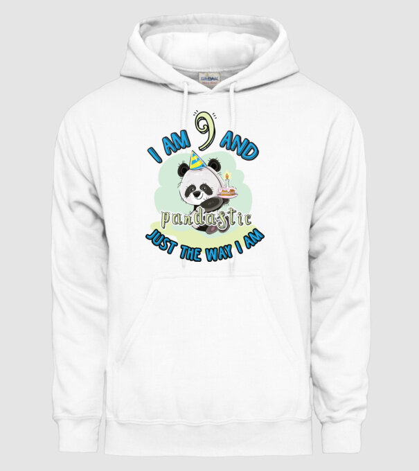 PANDASTIC 9 model alb pe tricou