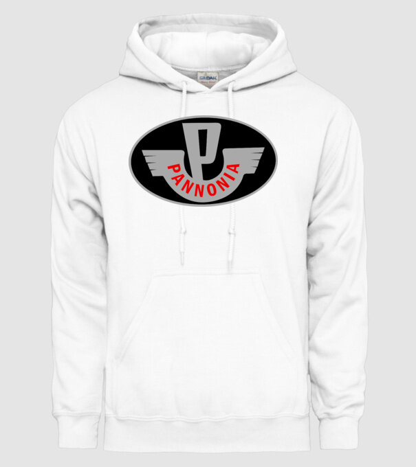 Logo Pannonia model alb pe tricou