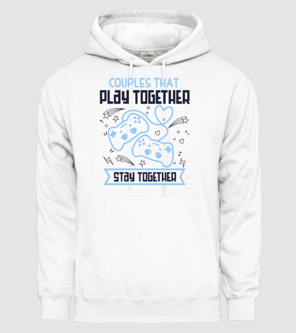 Play together model alb pe tricou