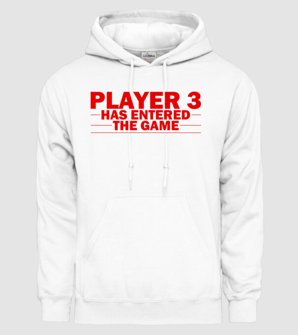 Player 3 entered the game model alb pe tricou