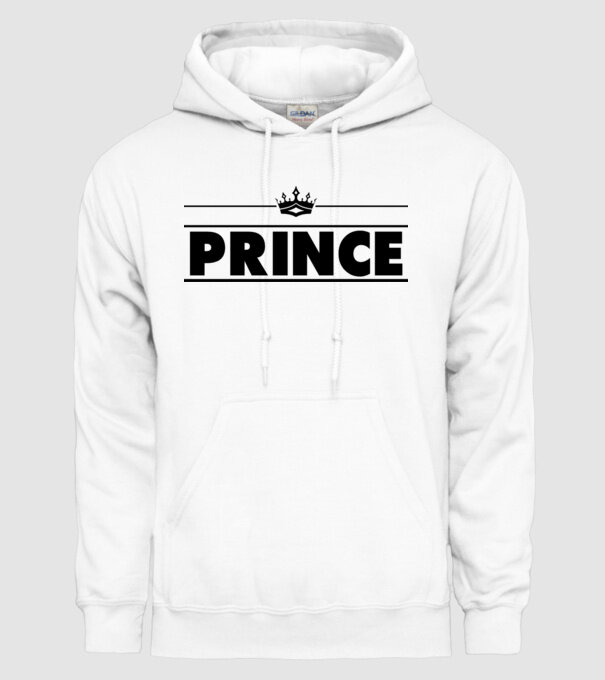 Prince model alb pe tricou