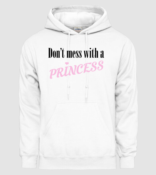 Princess model alb pe tricou
