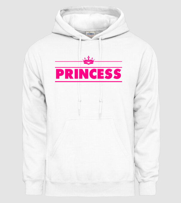 Princess model alb pe tricou