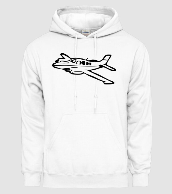 avion model alb pe tricou