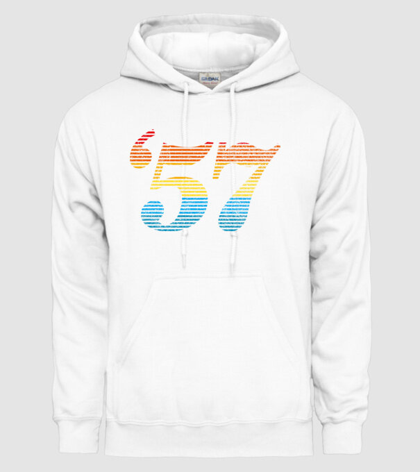 Retro Birthday 1957 model alb pe tricou