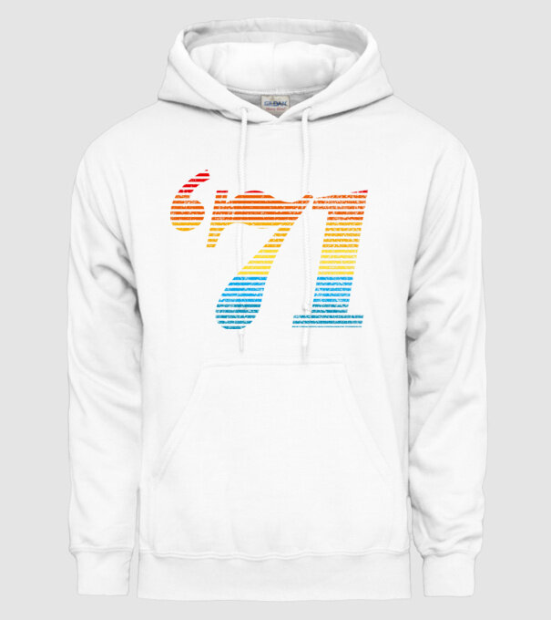Retro Birthday 1971 model alb pe tricou
