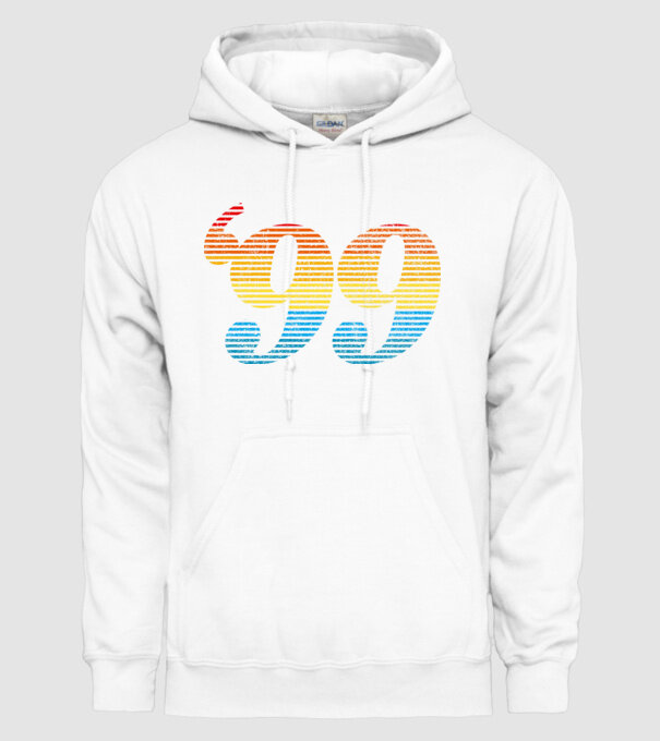 Retro Birthday 1999 model alb pe tricou